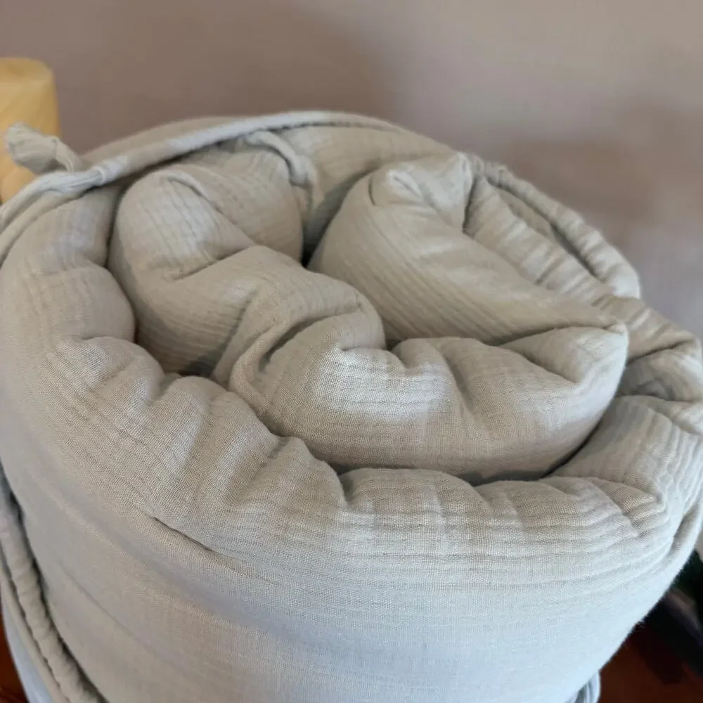 Quince Organic Cotton Gauze Dream Quilt Full/Queen Mist BNWT